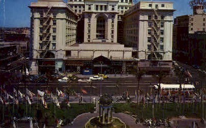 Downtown Plaza - San Diego, California CA Postcard
