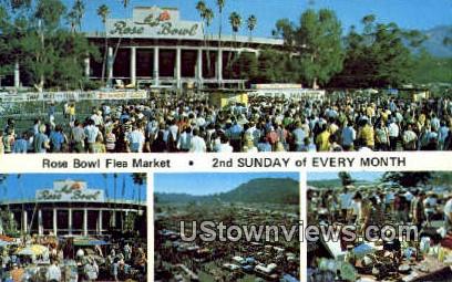 Rose Bowl Flea Market - Pasadena, California CA Postcard
