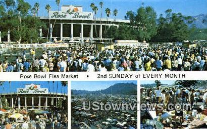 Rose Bowl Flea Market - Pasadena, California CA Postcard