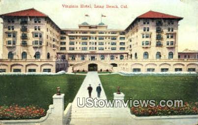 Virginia Hotel - Long Beach, California CA Postcard