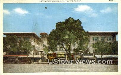 Hotel Maryland - Pasadena, California CA Postcard