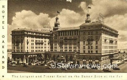 Hotel Oakland - California CA Postcard