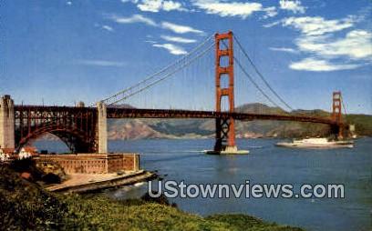 Golden Gate Bridge - San Francisco, California CA Postcard