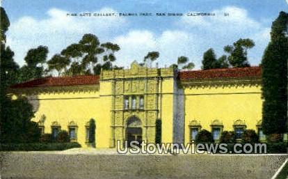 Fine Arts Gallery, Balboa Park - San Diego, California CA Postcard