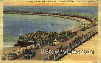 Rainbow Pier - Long Beach, California CA Postcard