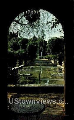 Harold Lloyd Estate Garden - Beverly Hills, California CA Postcard