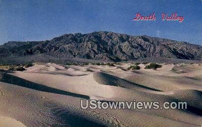 Sand Dunes - Death Valley, California CA Postcard