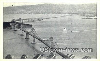 Oakland Bay Bridge - California CA Postcard