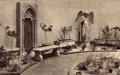 Gothic Palm Court - San Francisco, California CA Postcard