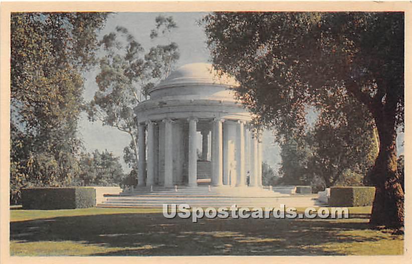 Founder's Mausoleum, Henry E Huntington Library & Art Gallery - San Marino, California CA Postcard