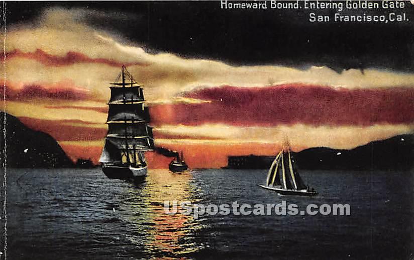 Golden Gate - San Francisco, California CA Postcard