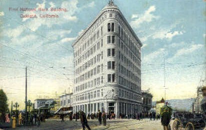 First National Bank Building - Oakland, California CA Postcard