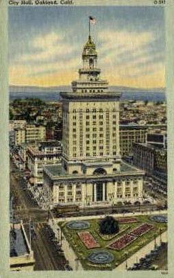 City Hall   - Oakland, California CA Postcard