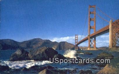 Golden Gate Bridge - San Francisco Bay, California CA Postcard