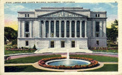 State Library & Courts Bldg. - Sacramento, California CA Postcard