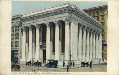 Bank of California - San Francisco Postcard