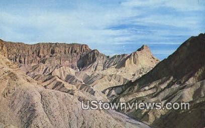 Golden Canyon - Death Valley National Monument, California CA Postcard