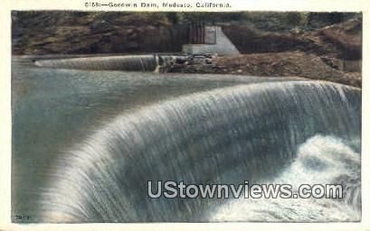 Goodwin Dam - Modesto, California CA Postcard