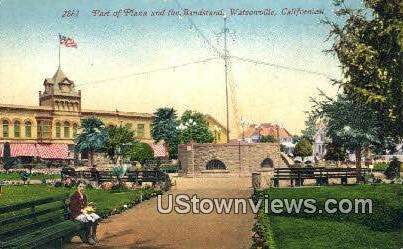Bandstand - Watsonville, California CA Postcard