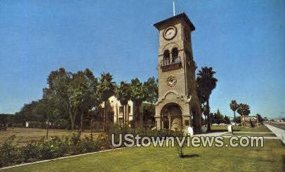 Beale Memorial Clock Tower - Bakersfield, California CA Postcard
