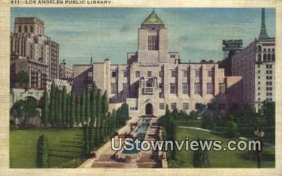 Los Angeles Public Library - California CA Postcard