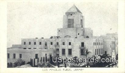 Public Library - Los Angeles, California CA Postcard