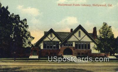 Hollywood Public Library - California CA Postcard
