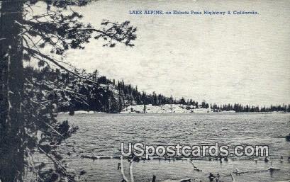 Lake Alpine, CA Postcard       ;       Lake Alpine, California