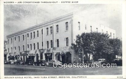 Golden Eagle Hotel - Redding, California CA Postcard