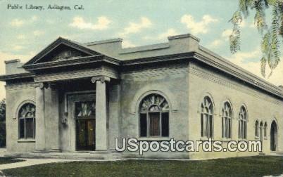 Public Library - Arlington, California CA Postcard