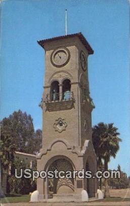 Beale Memorial Clock Tower - Bakersfield, California CA Postcard