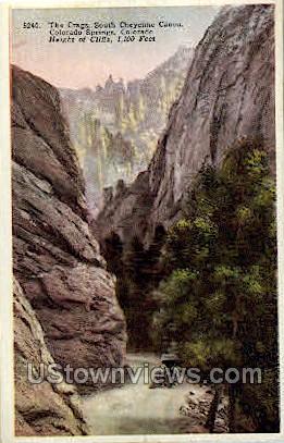 South Cheyenne Canon - Colorado Springs Postcards, Colorado CO Postcard