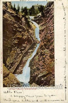 Seven Falls, South Cheyenne Canon - Colorado Springs Postcards, Colorado CO Postcard