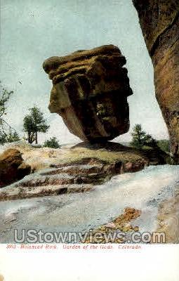 Balanced Rock, Garden of the Gods - Colorado Springs Postcards, Colorado CO Postcard
