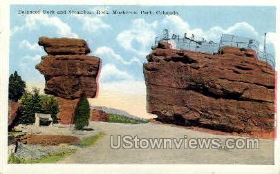 Steamboat Rock Garden of the Gods  - Colorado Springs Postcards, Colorado CO Postcard