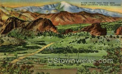 Pikes Peak - Colorado Springs Postcards, Colorado CO Postcard