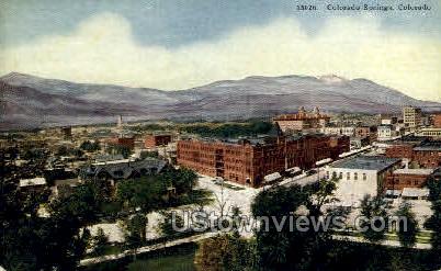 Colorado Springs overview - Colorado Springs Postcards Postcard