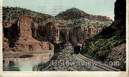 Grand River Canyon - Colorado Springs Postcards, Colorado CO Postcard