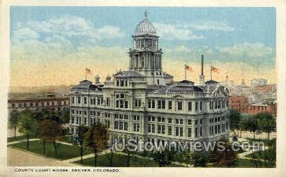 County Court House - Denver, Colorado CO Postcard