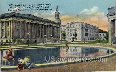 Public Library - Denver, Colorado CO Postcard