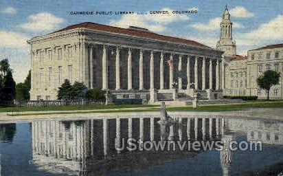 Carneige Public Library - Denver, Colorado CO Postcard