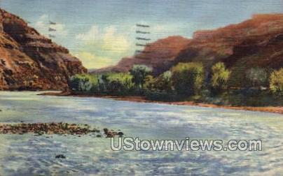 Colorado River Canon  - Grand Junction Postcard
