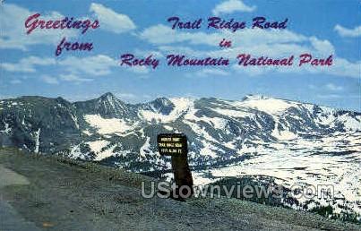 Trail Ridge Road - Rocky Mountain National Park, Colorado CO Postcard