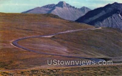 Tundra Curves, Trail Ridge Road - Rocky Mountain National Park, Colorado CO Postcard