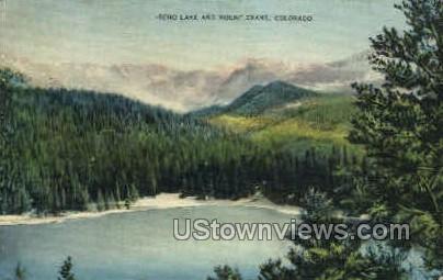 Echo Lake & Mount Evans - Rocky Mountain National Park, Colorado CO Postcard