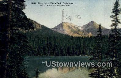 Fern Lake, Estes Park - Rocky Mountain National Park, Colorado CO Postcard