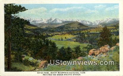Estes Park - Rocky Mountain National Park, Colorado CO Postcard