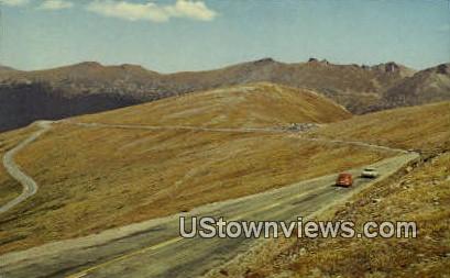Trail Ridge Road, Rimberline - Rocky Mountain National Park, Colorado CO Postcard