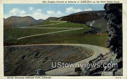 Tundra Curves, Trail Ridge Road - Rocky Mountain National Park, Colorado CO Postcard