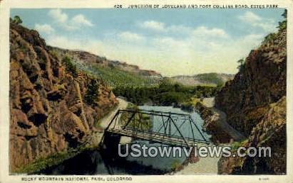 Junction of Loveland - Rocky Mountain National Park, Colorado CO Postcard